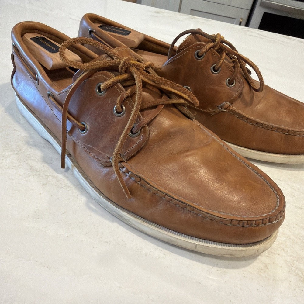 Quoddy Head Boat Shoe Whiskey 11D $249 Retail